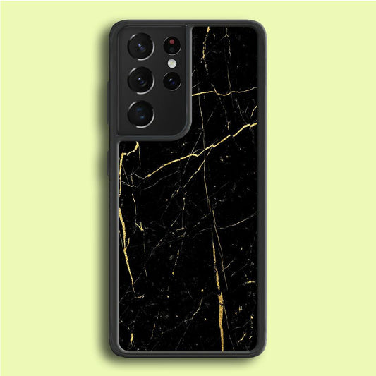 Marble Pattern 017 Samsung Galaxy S21 Ultra Case-Rubber / White (2D Case)-Xtracase