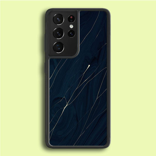 Marble Pattern 019 Samsung Galaxy S21 Ultra Case-Rubber / White (2D Case)-Xtracase