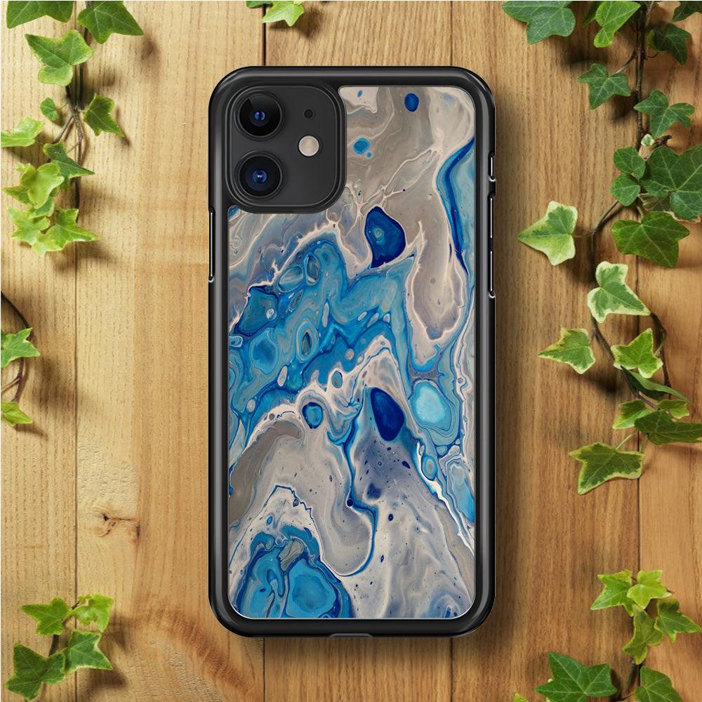 Marble Pattern 023 iPhone 11 Case-Rubber / Black (2D Case)-Xtracase