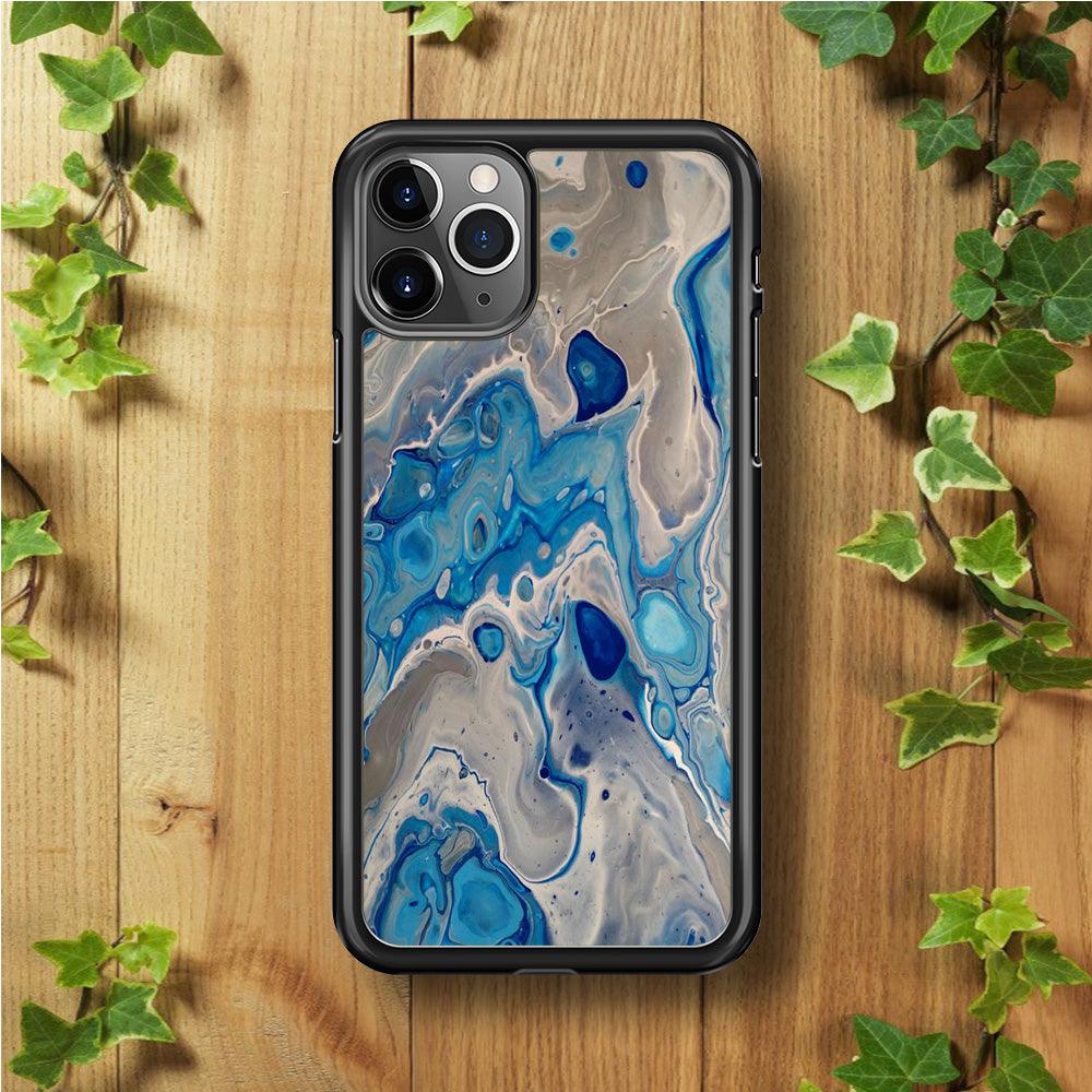 Marble Pattern 023 iPhone 11 Pro Case-Rubber / Black (2D Case)-Xtracase