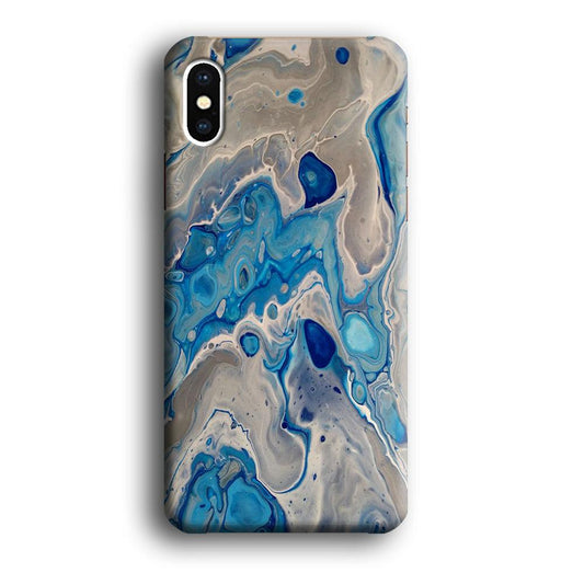 Marble Pattern 023 iPhone Xs Case-Plastic / Full Wrap (3D Case)-Xtracase