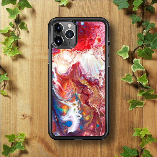 Marble Pattern 025 iPhone 11 Pro Max Case-Rubber / Black (2D Case)-Xtracase