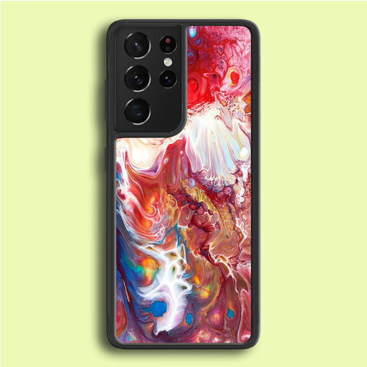 Marble Pattern 025 Samsung Galaxy S21 Ultra Case-Plastic / Full Wrap (3D Case)-Xtracase