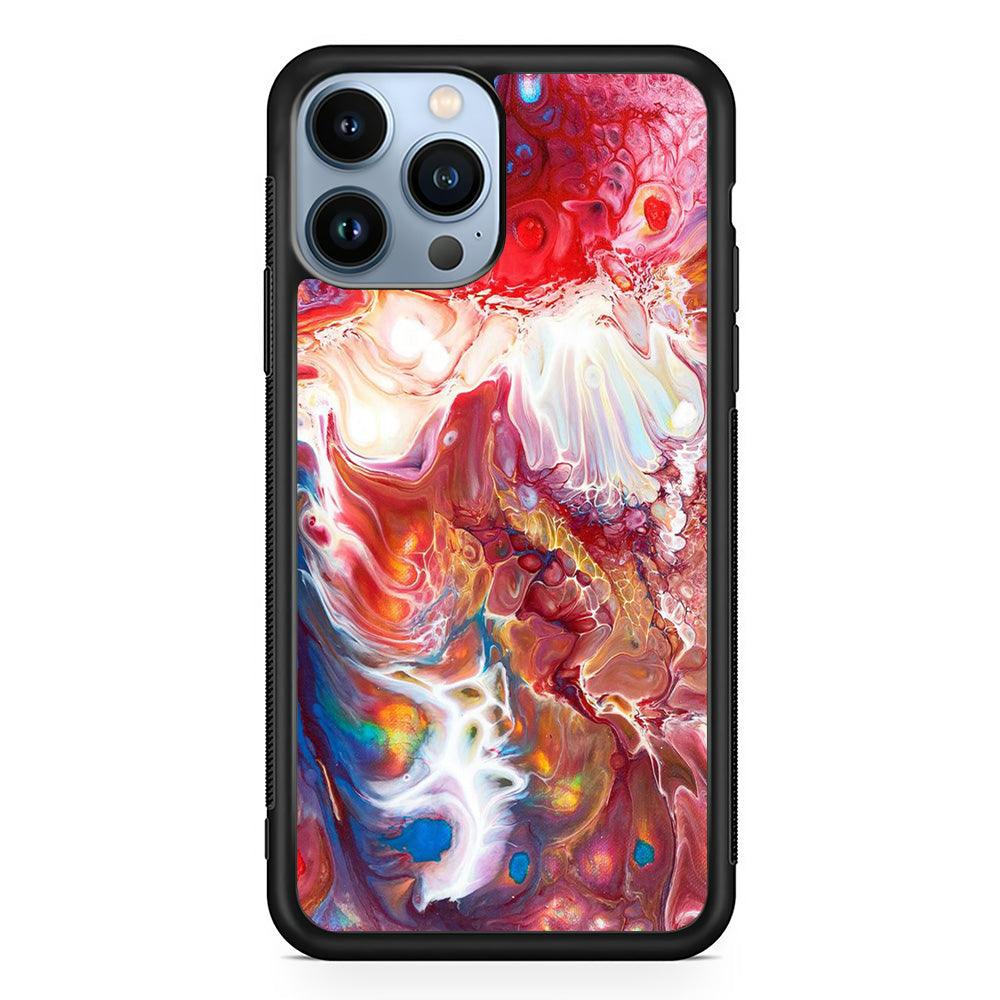 Marble Pattern 025 iPhone 13 Pro Case-Rubber / Black (2D Case)-Xtracase