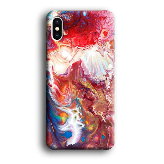 Marble Pattern 025 iPhone Xs Case-Plastic / Full Wrap (3D Case)-Xtracase