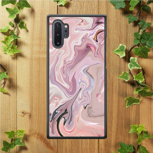 Marble Pattern 026 Samsung Galaxy Note 10 Plus Case-Rubber / White (2D Case)-Xtracase