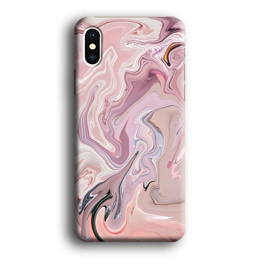 Marble Pattern 026 iPhone Xs Case-Plastic / Full Wrap (3D Case)-Xtracase