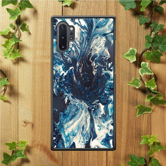 Marble Pattern 027 Samsung Galaxy Note 10 Plus Case-Rubber / White (2D Case)-Xtracase