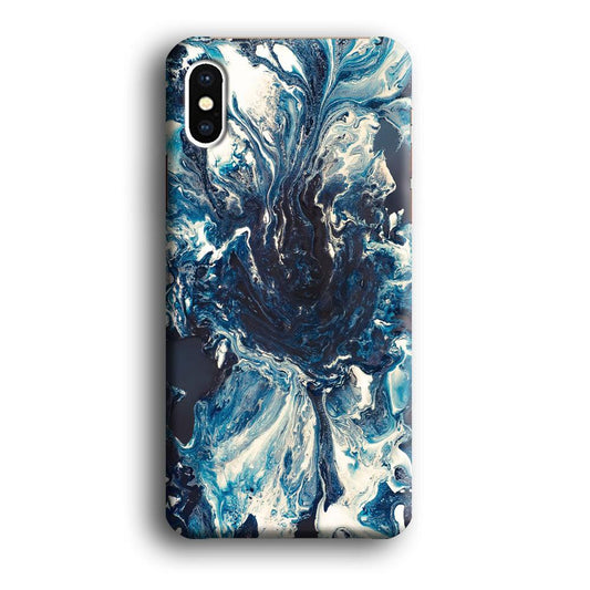 Marble Pattern 027 iPhone Xs Case-Plastic / Full Wrap (3D Case)-Xtracase