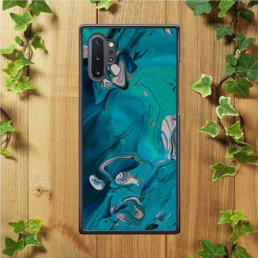 Marble Pattern 028 Samsung Galaxy Note 10 Plus Case-Rubber / White (2D Case)-Xtracase