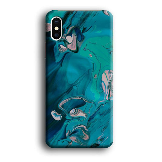 Marble Pattern 028 iPhone X Case-Plastic / Full Wrap (3D Case)-Xtracase