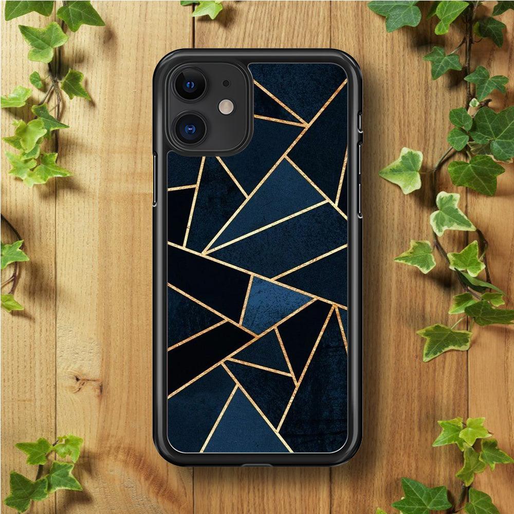 Marble Pattern 029 iPhone 11 Case-Rubber / Black (2D Case)-Xtracase