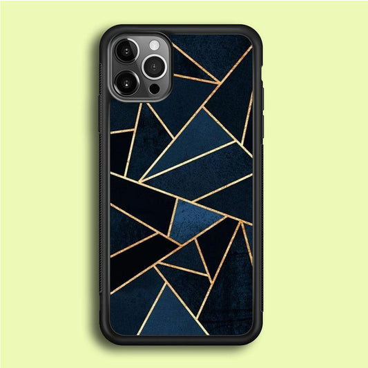 Marble Pattern 029 iPhone 12 Pro Case-Rubber / Black (2D Case)-Xtracase