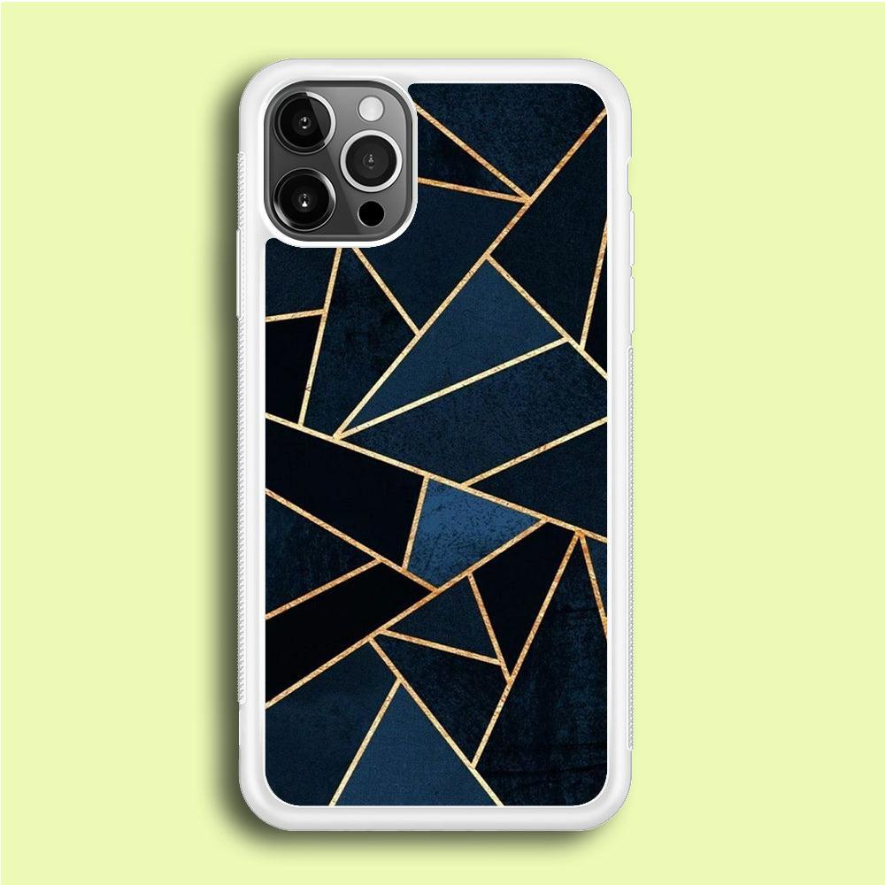 Marble Pattern 029 iPhone 12 Pro Case-Rubber / White (2D Case)-Xtracase