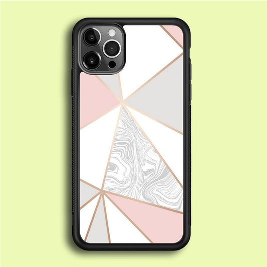 Marble Pattern 030 iPhone 12 Pro Case-Rubber / Black (2D Case)-Xtracase
