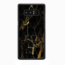 Load image into Gallery viewer, Marble Pattern Black and Gold Samsung Galaxy Note 8 Case