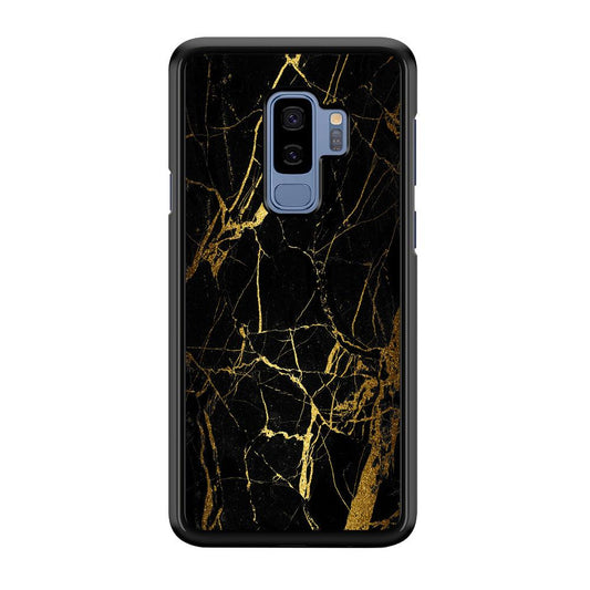 Marble Pattern Black and Gold Samsung Galaxy S9 Plus Case-Plastic / Full Wrap (3D Case)-Xtracase