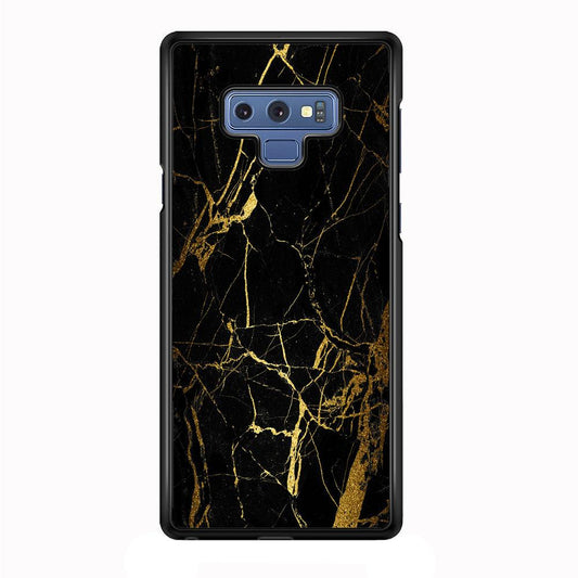 Marble Pattern Black and Gold Samsung Galaxy Note 9 Case-Plastic / Full Wrap (3D Case)-Xtracase