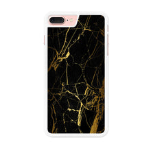Load image into Gallery viewer, Marble Pattern Black and Gold iPhone 7 Plus Case