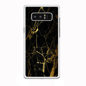 Marble Pattern Black and Gold Samsung Galaxy Note 8 Case