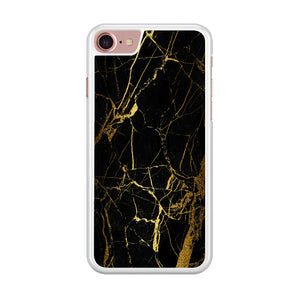 Marble Pattern Black and Gold iPhone 8 Case