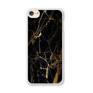 Marble Pattern Black and Gold iPod Touch 6 Case
