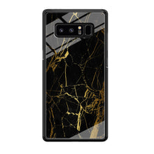 Load image into Gallery viewer, Marble Pattern Black and Gold Samsung Galaxy Note 8 Case