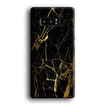 Load image into Gallery viewer, Marble Pattern Black and Gold Samsung Galaxy Note 8 Case