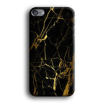 Load image into Gallery viewer, Marble Pattern Black and Gold iPod Touch 6 Case