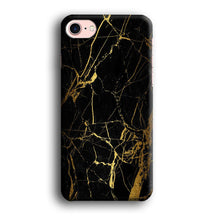 Load image into Gallery viewer, Marble Pattern Black and Gold iPhone 8 Case