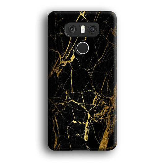 Marble Pattern Black and Gold LG G6 3D Case-Xtracase