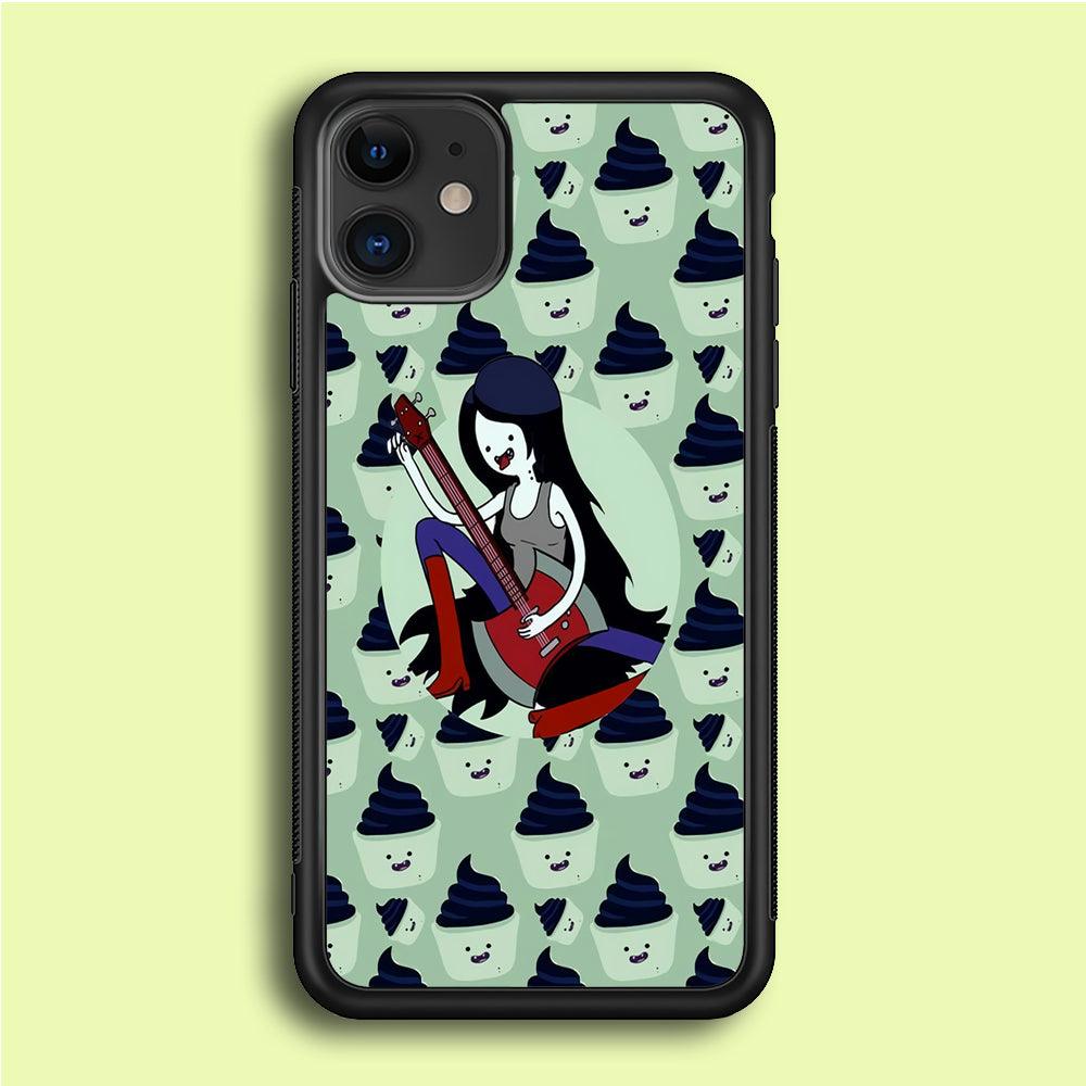 Marceline The Vampire Queen iPhone 12 Case-Rubber / Black (2D Case)-Xtracase