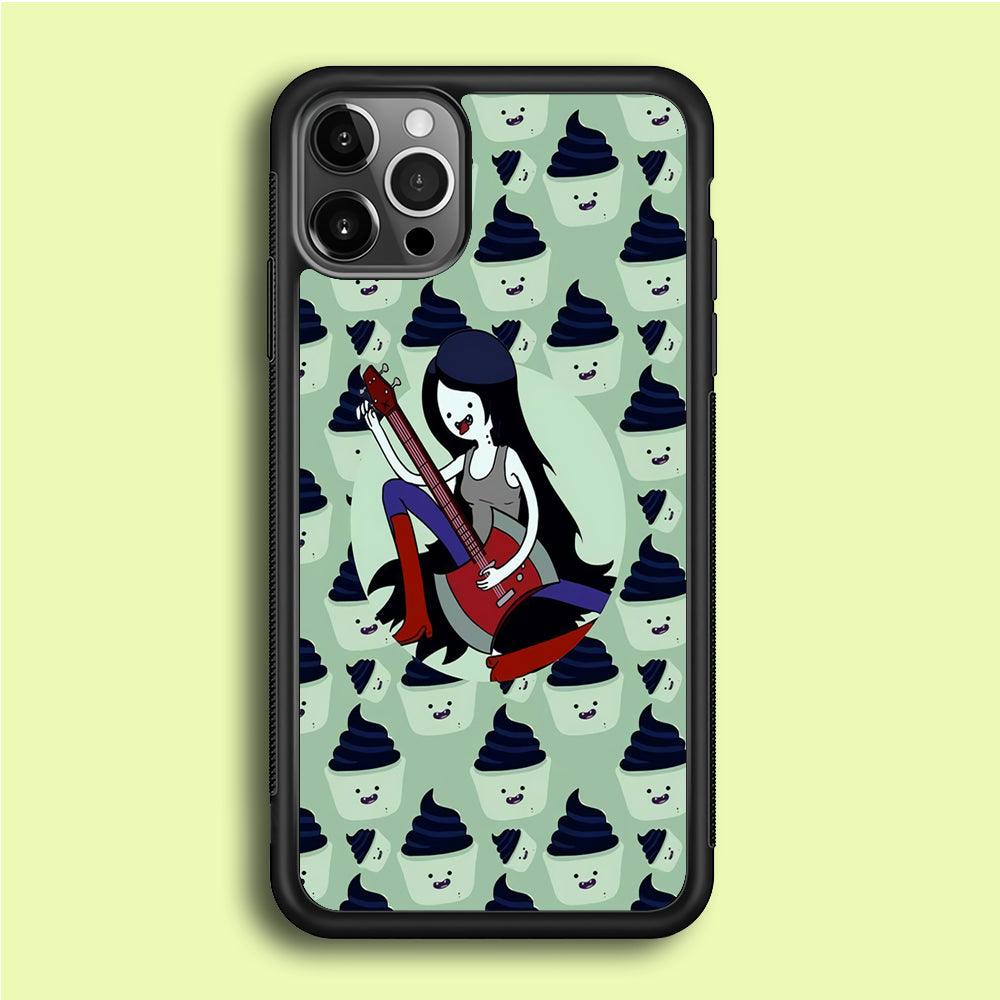 Marceline The Vampire Queen iPhone 12 Pro Case-Rubber / Black (2D Case)-Xtracase