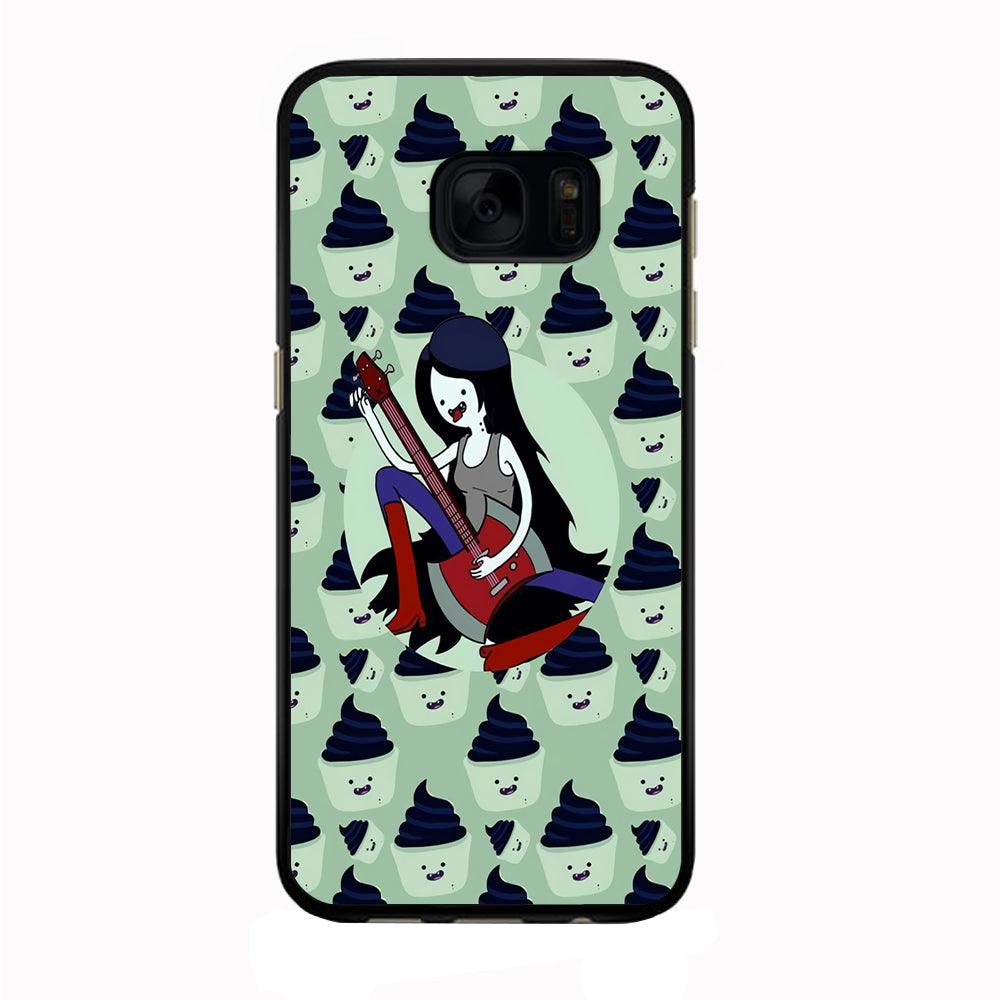 Marceline The Vampire Queen Samsung Galaxy S7 Edge Case-Rubber / Black (2D Case)-Xtracase