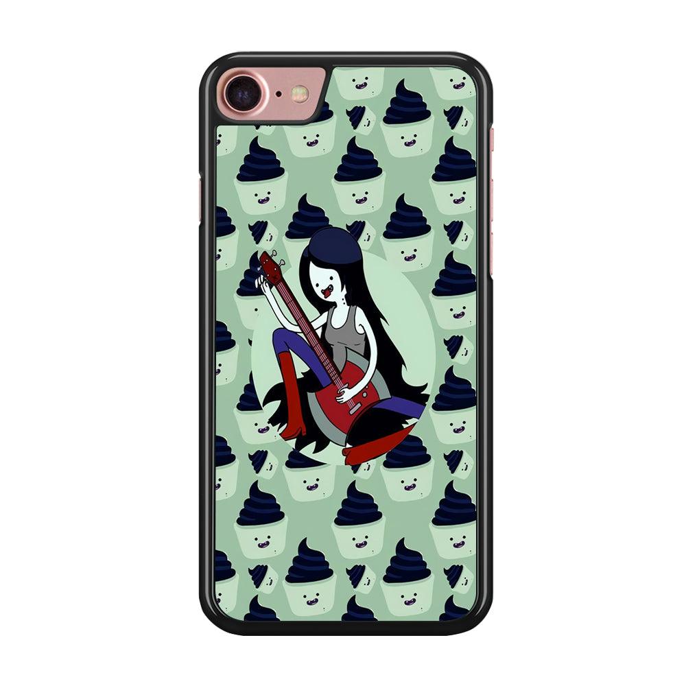 Marceline The Vampire Queen iPhone 7 Case-Rubber / Black (2D Case)-Xtracase