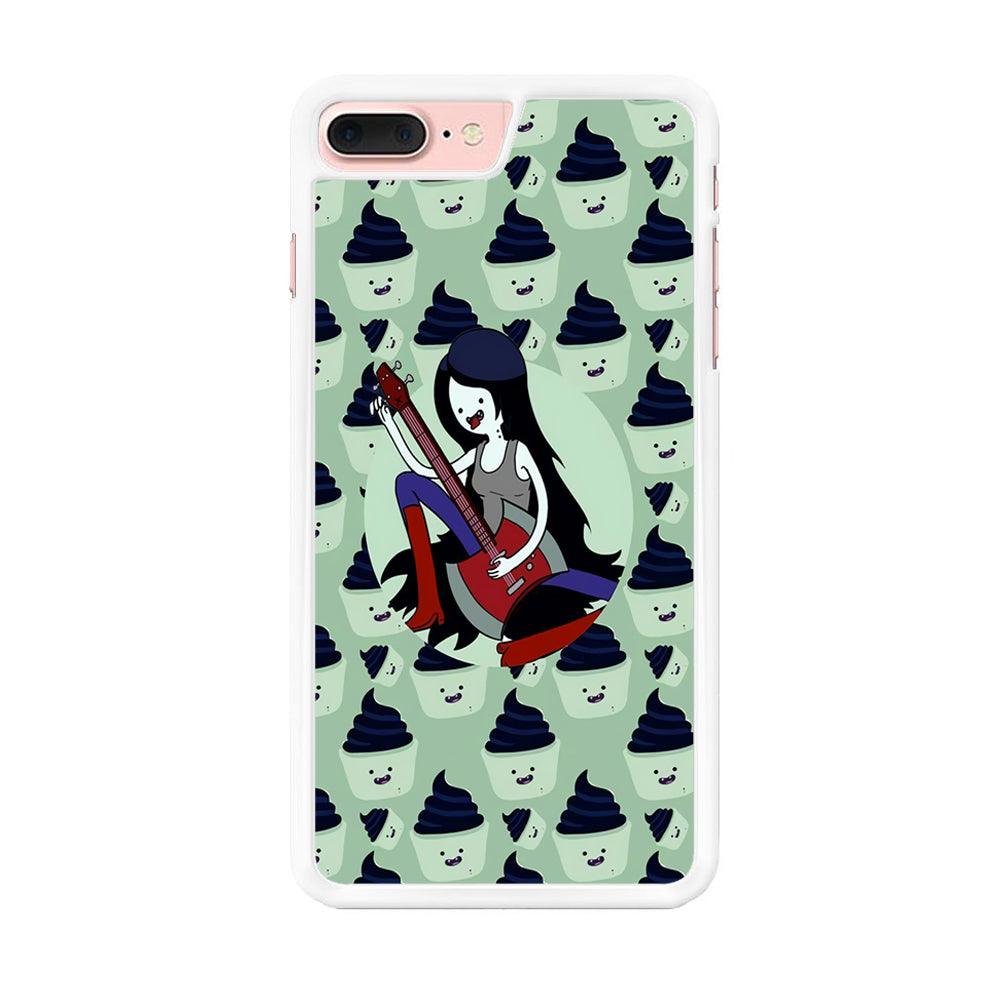 Marceline The Vampire Queen iPhone 8 Plus Case-Rubber / White (2D Case)-Xtracase