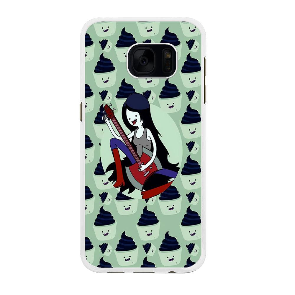 Marceline The Vampire Queen Samsung Galaxy S7 Edge Case-Rubber / White (2D Case)-Xtracase