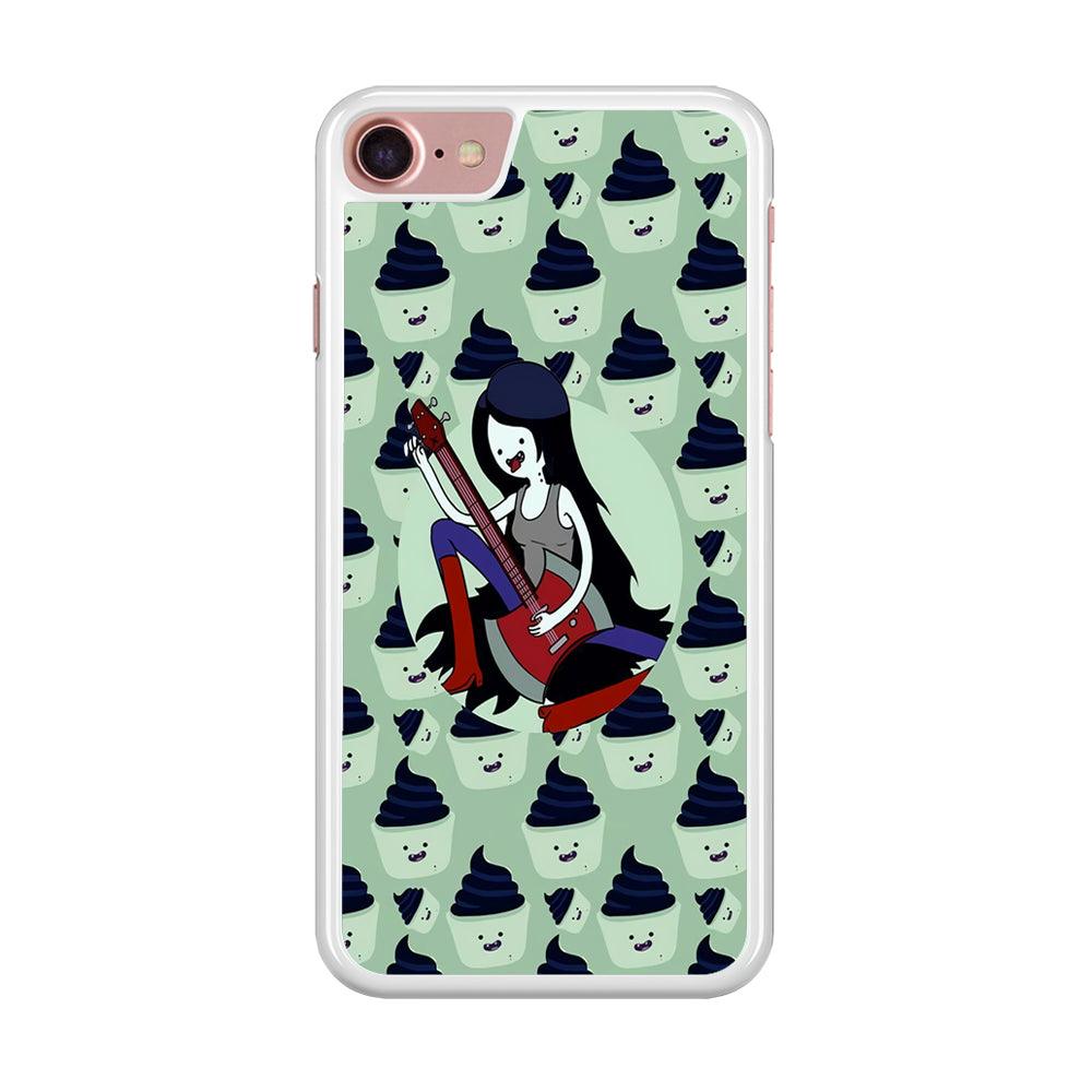 Marceline The Vampire Queen iPhone 7 Case-Rubber / White (2D Case)-Xtracase