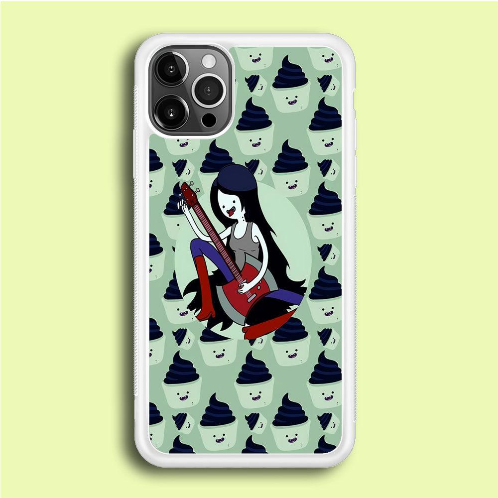 Marceline The Vampire Queen iPhone 12 Pro Case-Rubber / White (2D Case)-Xtracase