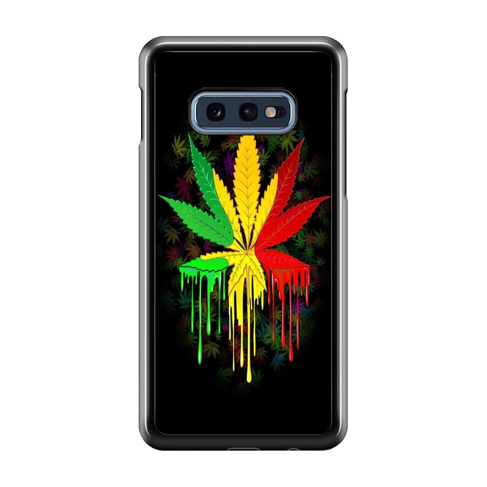 Marijuana Art Samsung Galaxy S10E Case-Plastic / Full Wrap (3D Case)-Xtracase