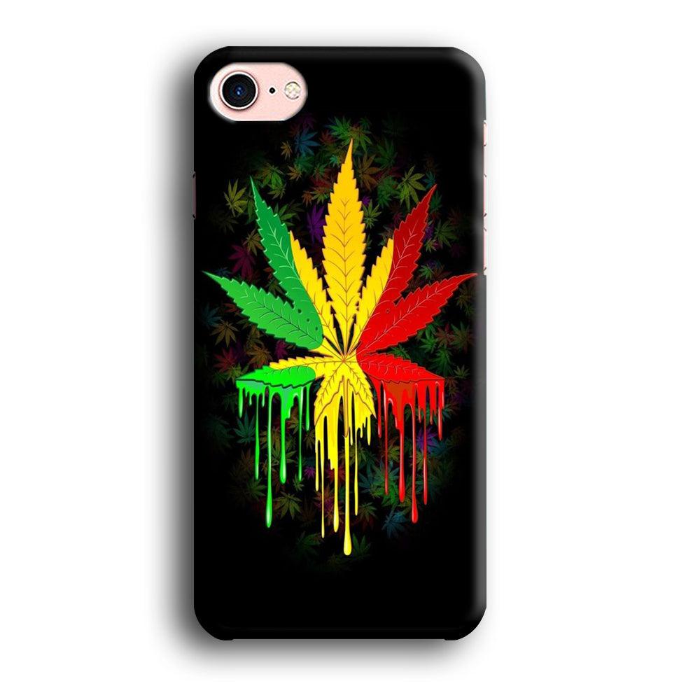 Marijuana Art iPhone 7 Case-Plastic / Full Wrap (3D Case)-Xtracase