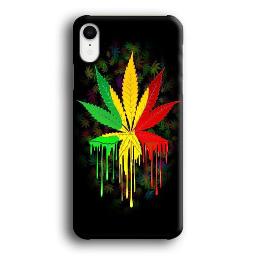Marijuana Art iPhone XR Case-Plastic / Full Wrap (3D Case)-Xtracase