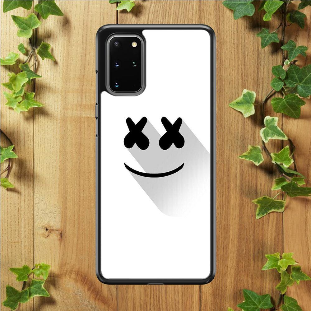 Marshmello Samsung Galaxy S20 Plus Case-Rubber / Black (2D Case)-Xtracase