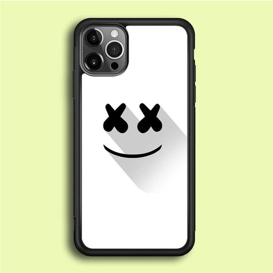 Marshmello iPhone 12 Pro Case-Rubber / Black (2D Case)-Xtracase