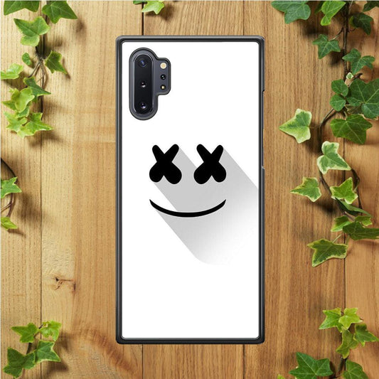 Marshmello Samsung Galaxy Note 10 Plus Case-Rubber / Black (2D Case)-Xtracase
