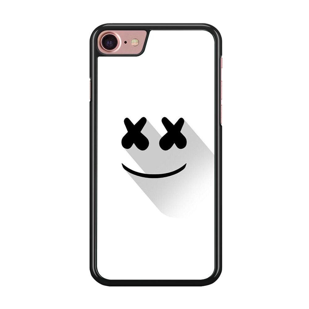 Marshmello iPhone 7 Case-Rubber / Black (2D Case)-Xtracase