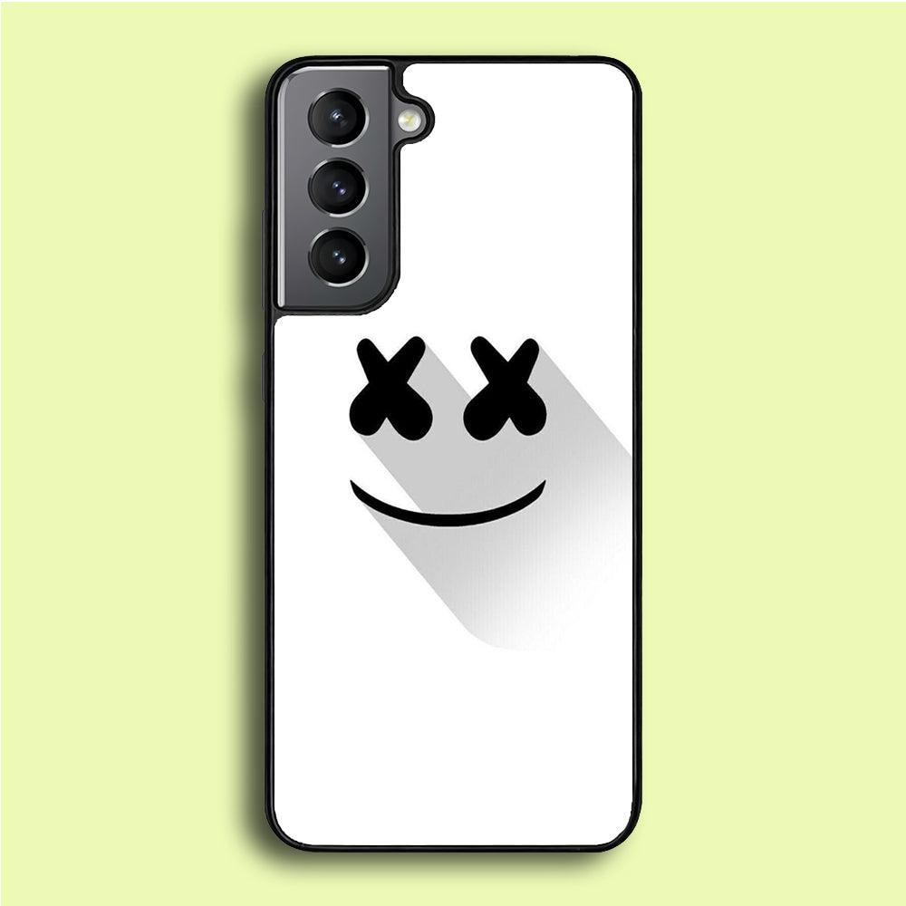 Marshmello Samsung Galaxy A16 Case-Rubber / White (2D Case)-Xtracase