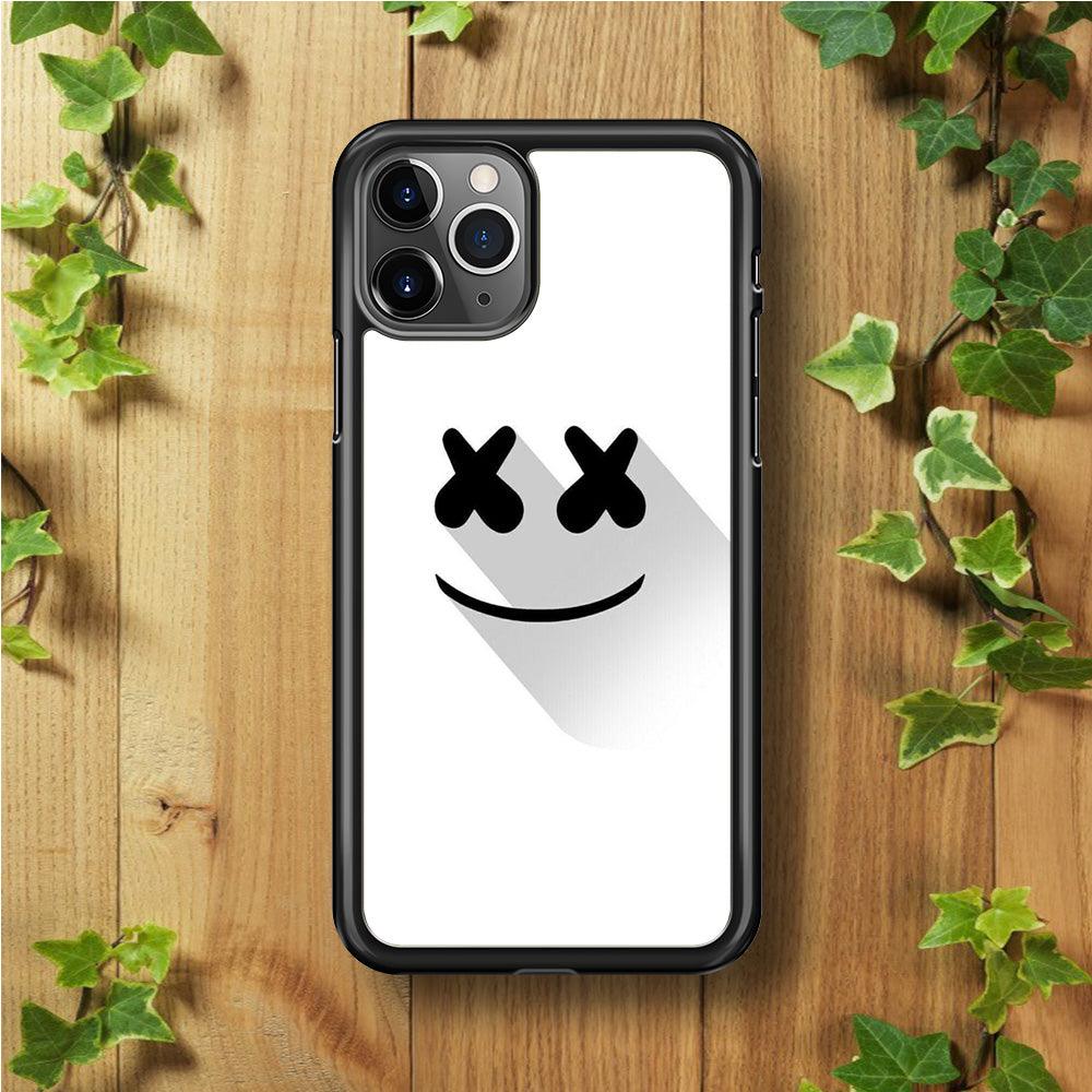Marshmello iPhone 11 Pro Case-Rubber / Black (2D Case)-Xtracase