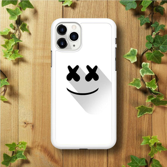 Marshmello iPhone 11 Pro Case-Rubber / White (2D Case)-Xtracase