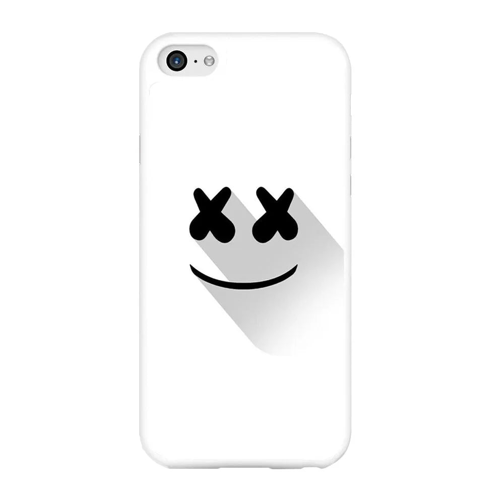 Marshmello iPhone 6 Plus | 6s Plus Case-Rubber / White (2D Case)-Xtracase